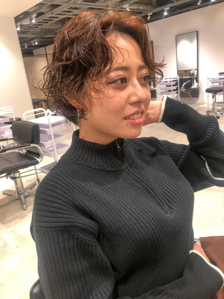 ショート パーマ ショートヘア カット パーマ トリートメント センスをお届けします 大谷将生infpのヘアスタイル