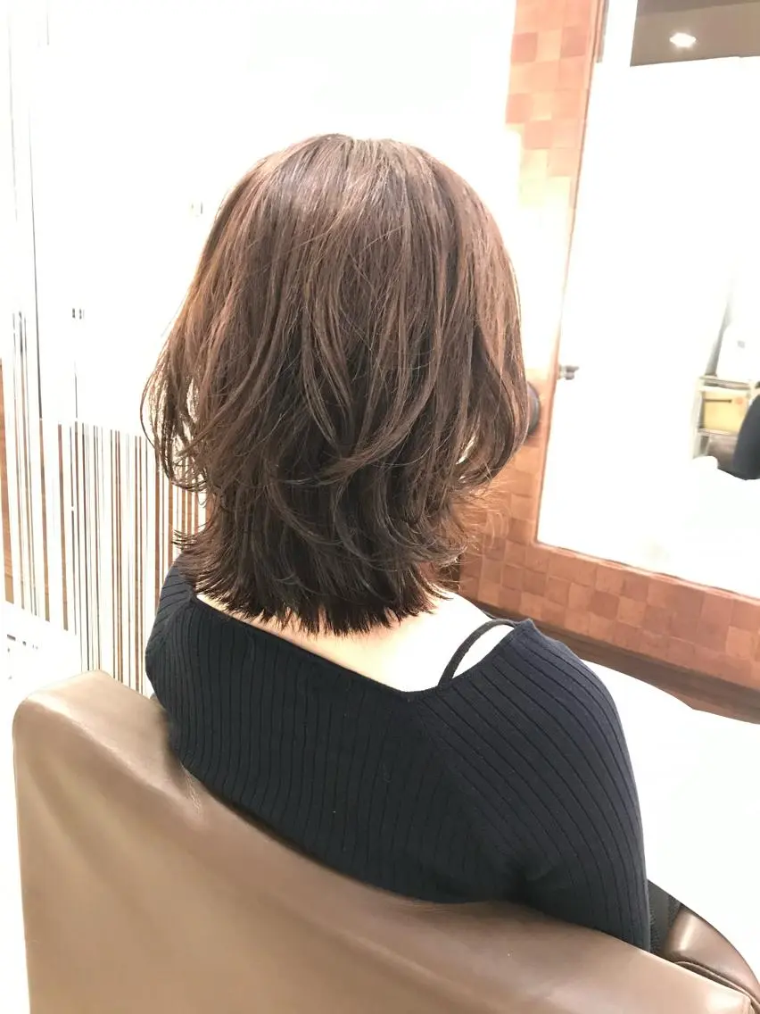 ミディアム レイヤーカット 西平 太のヘアスタイル