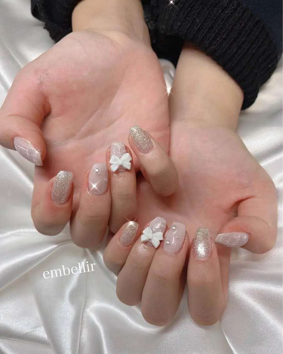 ネイル リボン emi ♡のネイルデザイン