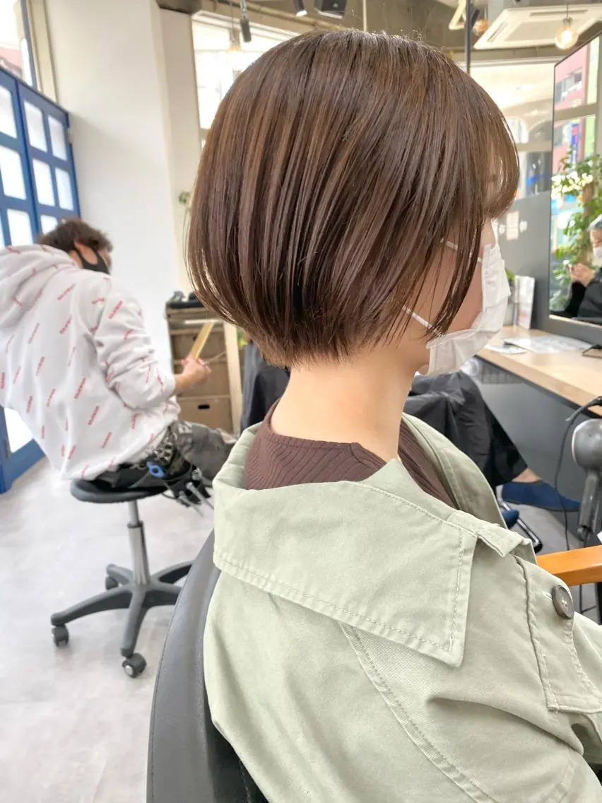 ショート ショートヘア カット ヘアカラー トリートメント 🍃ボブ&ショート 特化🍃髪質改善🍃のヘアスタイル