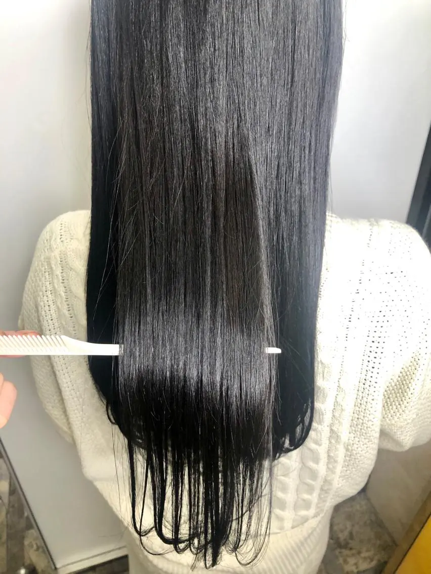 セミロング カラー パーマ 髪質改善 トリートメント 酸熱トリートメント ストレートパーマ Siena 渋谷のヘアスタイル