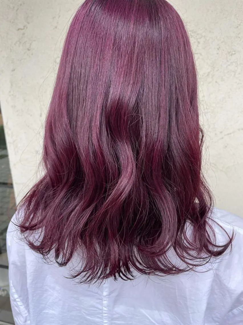 ミディアム カラー 透明感韓国ヘア♡ みつきのヘアスタイル