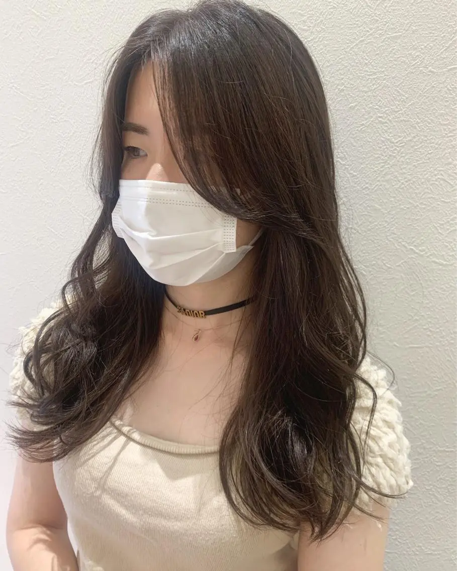 ロング カラー hubhair レイヤー/透明感のヘアスタイル