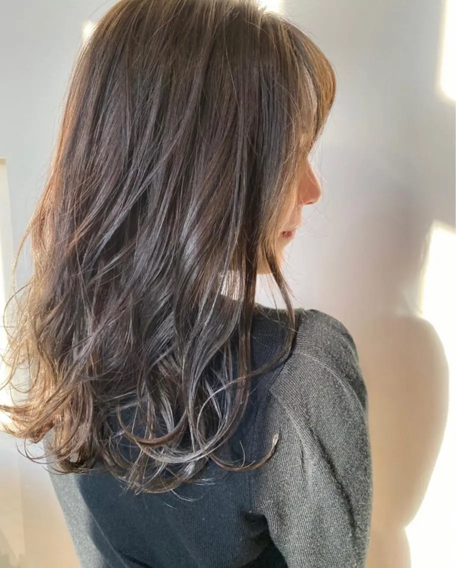 セミロング カラー 透明感カラー カット ヘアカラー トリートメント ◤ Jammin.◢ Mizuho.のヘアスタイル