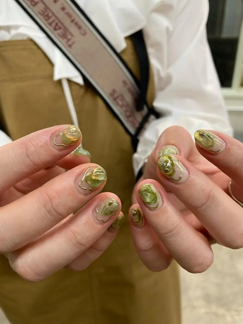 ネイル ピスタチオネイル ハンドネイル 栗林 実莉のネイルデザイン
