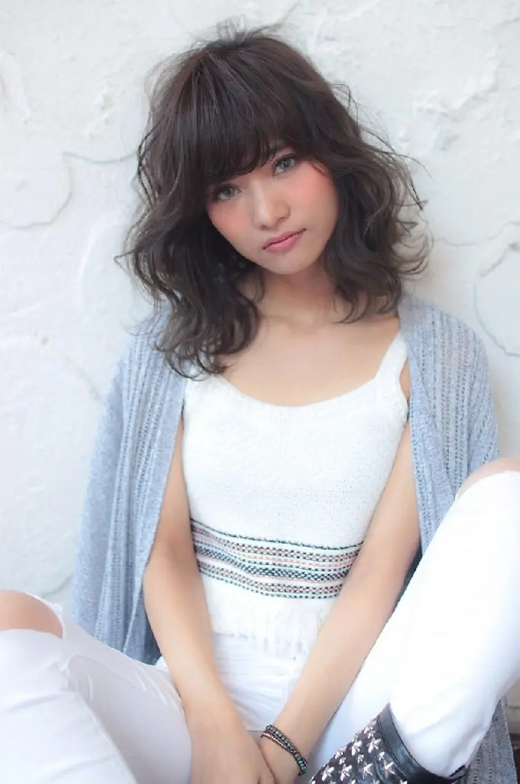 セミロング カラー パーマ グレージュ ショート、ボブの達人 東康介✨のヘアスタイル