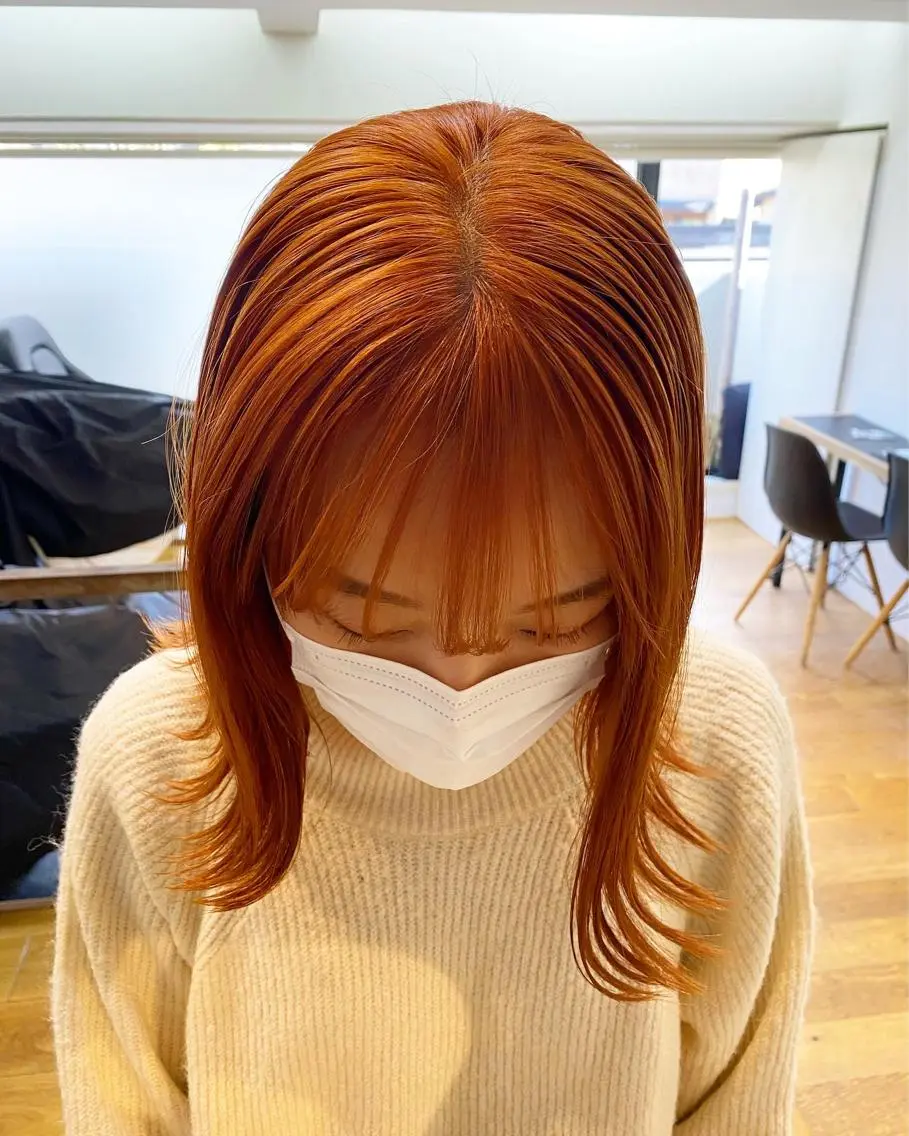 ミディアム カラー stylist トモヤのヘアスタイル