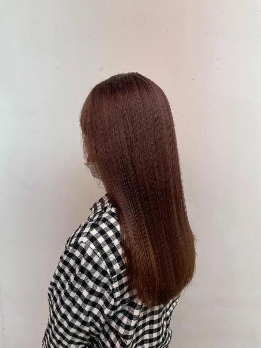 カラー ベージュカラー ブリーチ 透明感カラー ブリーチなしカラー ピンクカラー ヘアカラー トリートメント 川上拓真 ✂︎学芸大学のヘアスタイル
