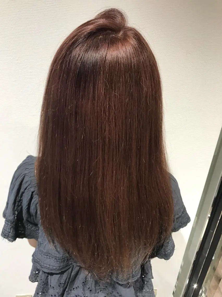 ロング カラー ブリーチ ラベンダーカラー ラベンダーピンク ピンクカラー 【暖色カラー特化】 中山由梨のヘアスタイル