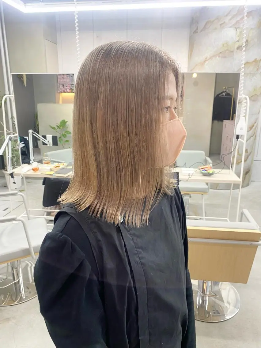 ミディアム 前橋 姫奈のヘアスタイル