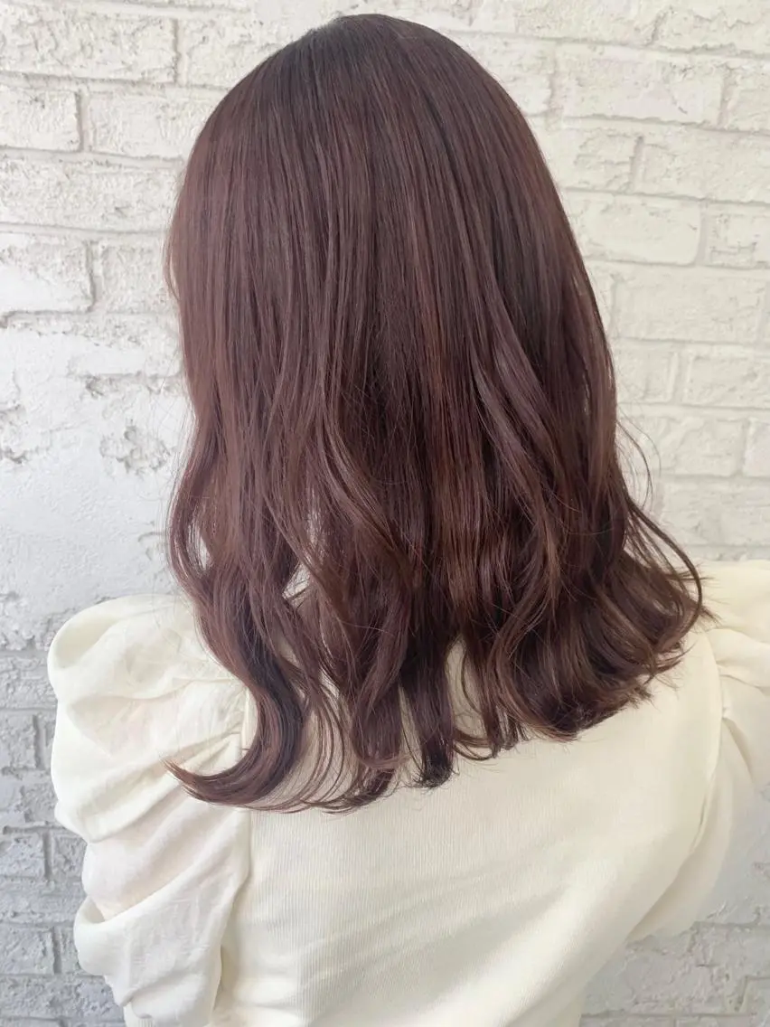 セミロング カラー エクステ＆艶カラー 🎀YURINA🎀のヘアスタイル