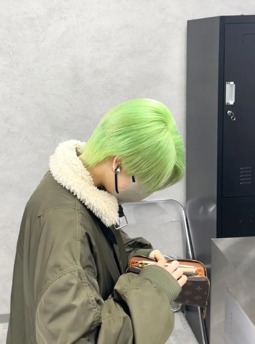 ショート カラー パーマ ヘアアレンジ メンズ キッズ ミント 大人スタイル 太田のヘアスタイル
