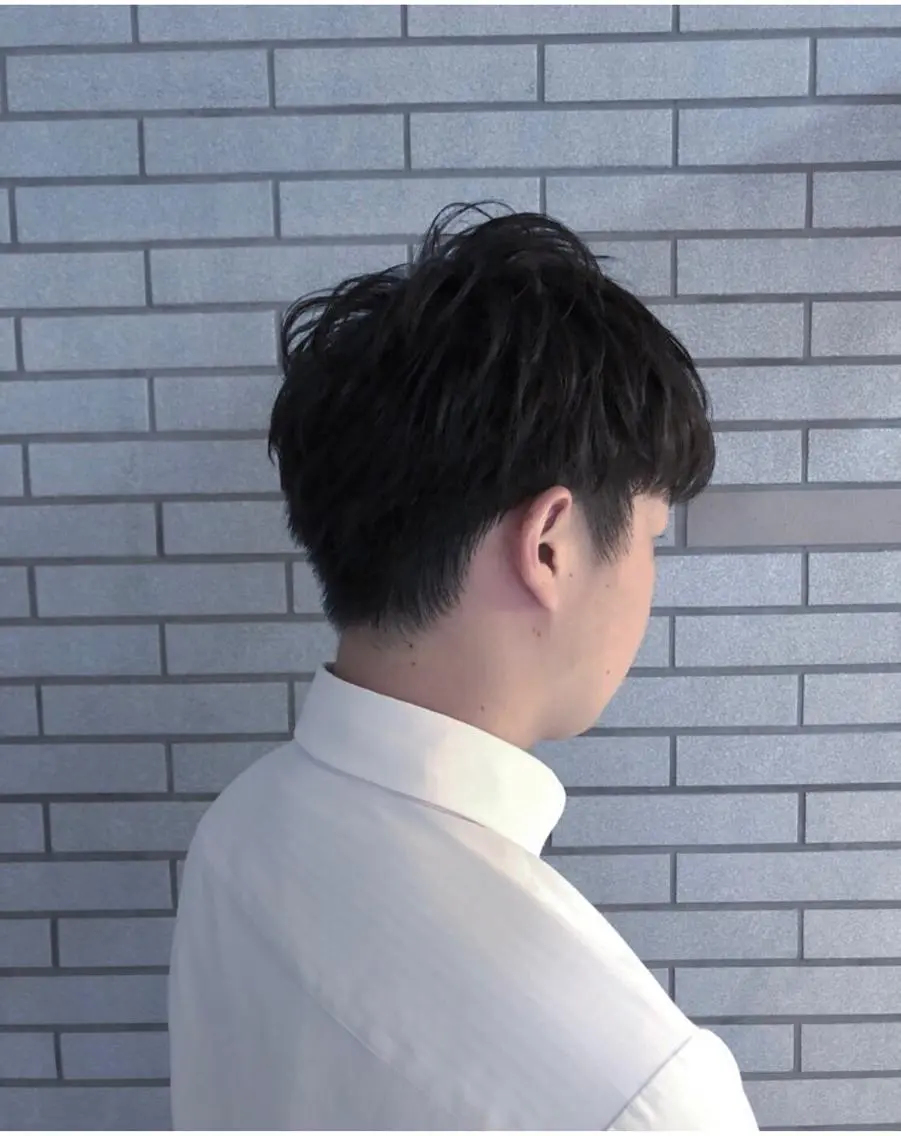 ショート パーマ メンズ メンズパーマ ツーブロック ショートヘア 中村 よしひでのヘアスタイル