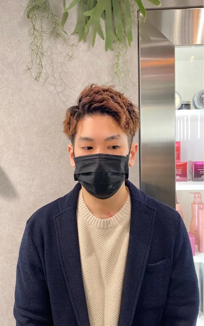 パーマ メンズ カット パーマ お洒落カジュアル🍃 まなとのヘアスタイル