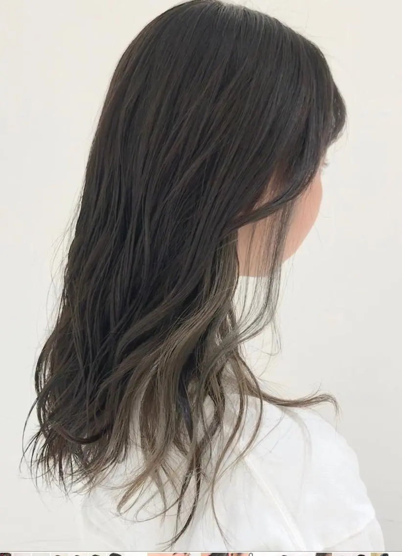 セミロング ヘアカラー タカツド ユウキのヘアスタイル