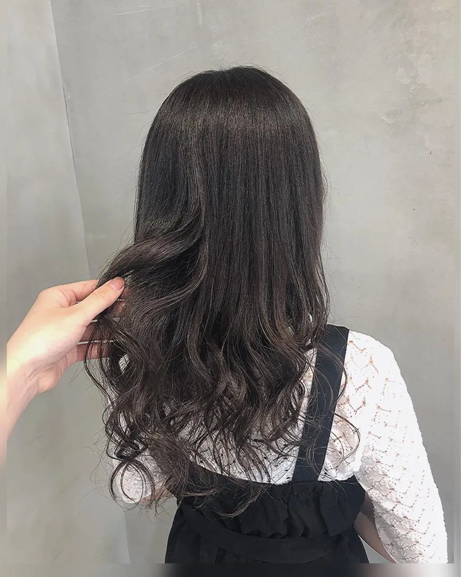 セミロング カラー ヘアアレンジ ヘアカラー トリートメント ヘアセット TOKI /透明感/原宿のヘアスタイル
