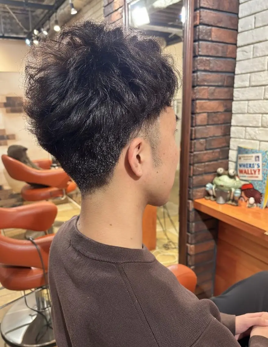 パーマ ショート 小顔カット スパイラルパーマ カット パーマ トリートメント ヘッドスパ flencia 丸 和博|カットのヘアスタイル