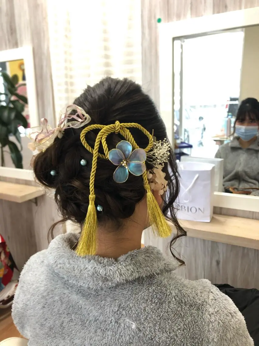 ヘアアレンジ 成人式 岩尾 志保のヘアスタイル