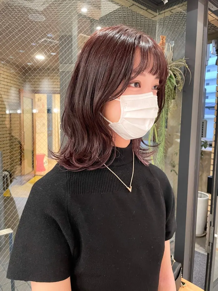 ミディアム カラー ブラウンカラー ラベンダーカラー ラベンダーブラウン 城 健太郎 💎ハイトーンのヘアスタイル