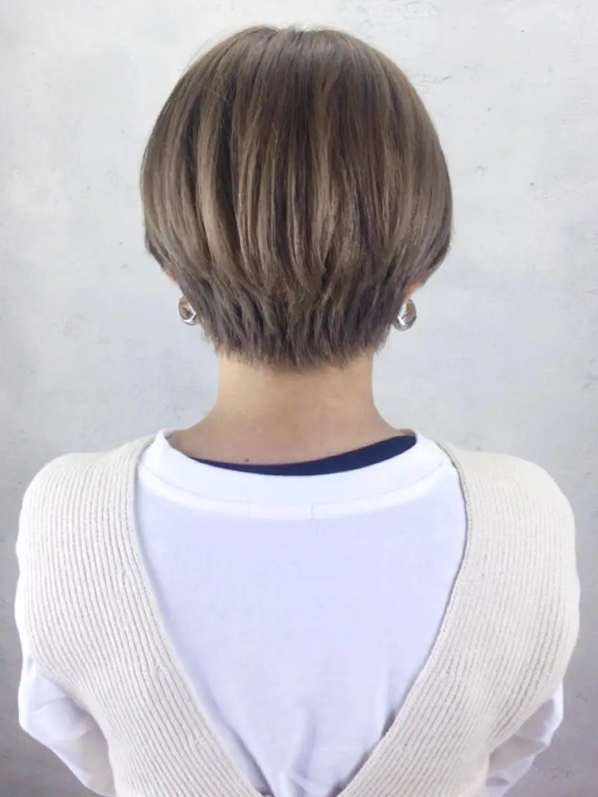 ショート カラー パーマ ヘアアレンジ マニッシュショート ショートヘア ITbyALBUM 八王子店のヘアスタイル