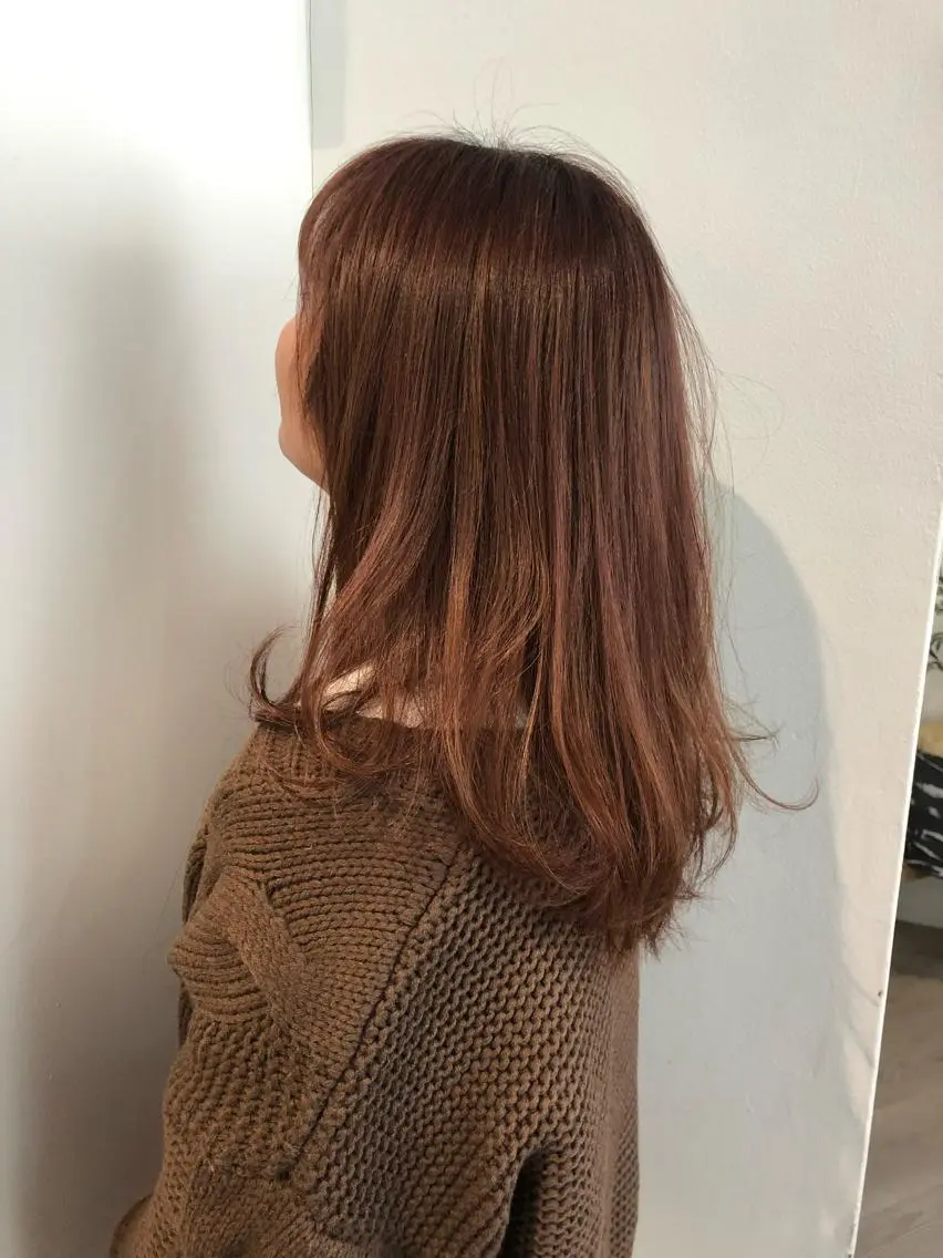 セミロング ヘアカラー 艶髪💎美容師 TATSUYAのヘアスタイル