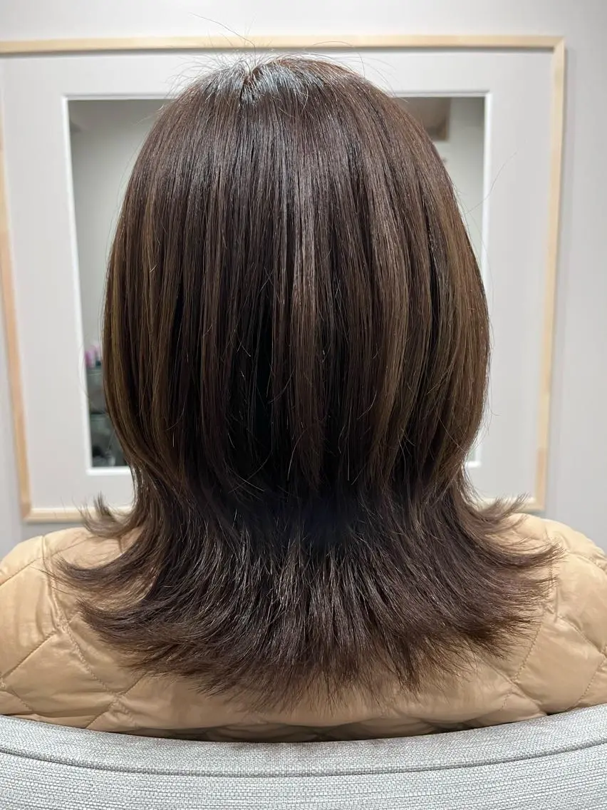 ミディアム カラー liL hair サトウリョウタのヘアスタイル
