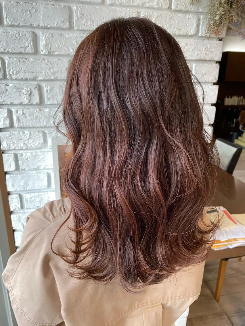セミロング カラー ラベンダーカラー ラベンダーピンク ピンクカラー カット ヘアカラー トリートメント 日比 貴大/ minim hairのヘアスタイル