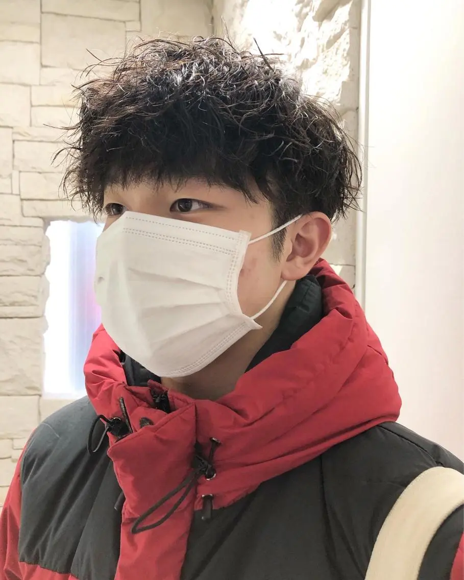 パーマ ヘアアレンジ メンズ カット パーマ トリートメント ヘアセット メンズ特化✂️栗原 侑也のヘアスタイル