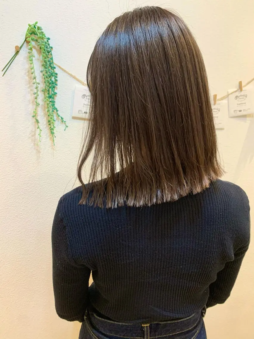 ミディアム トレンドパーマ 加藤菜月のヘアスタイル