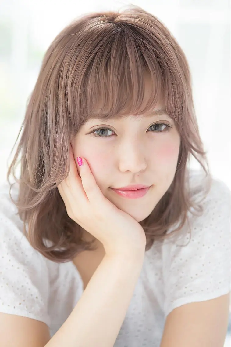 セミロング カット ヘアカラー トリートメント ヘッドスパ 木村 瞬のヘアスタイル