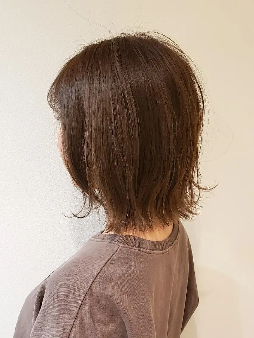 ミディアム カラー ヘアカラー トリートメント 美髪⭐︎髪質改善 井上 康司のヘアスタイル