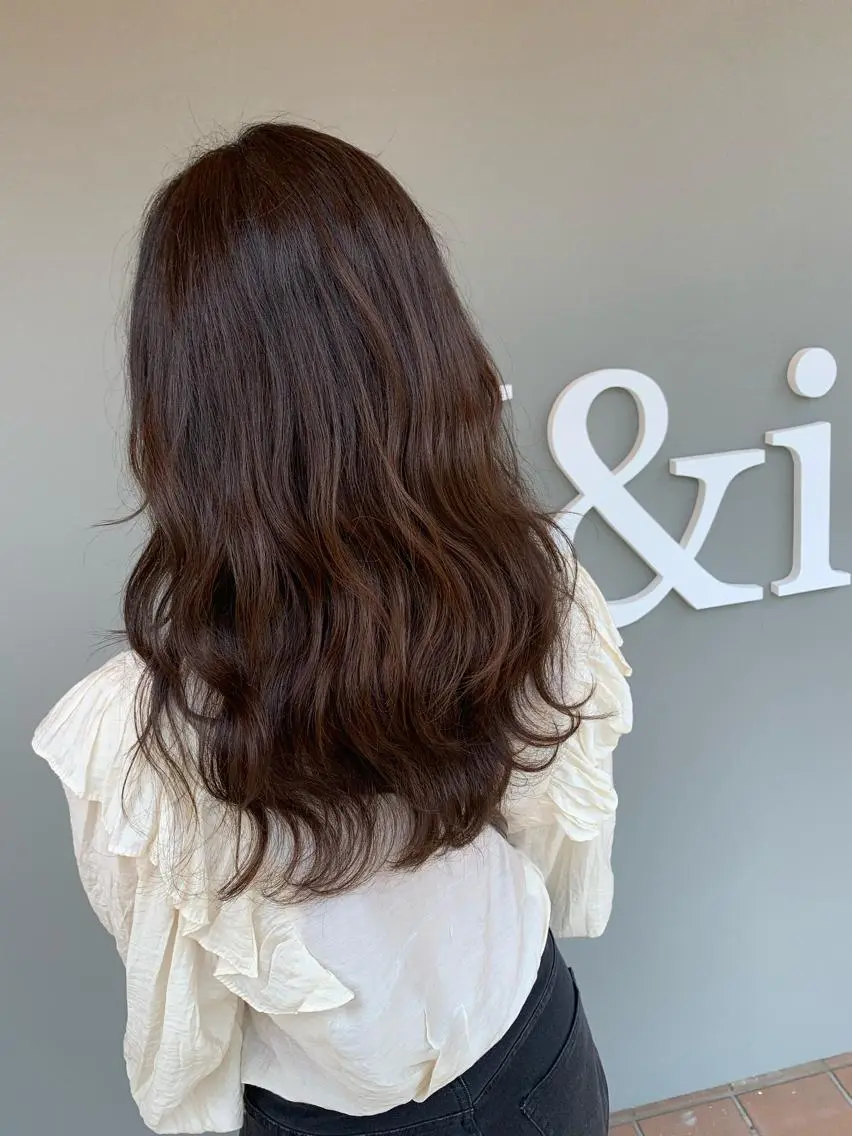 ロング カット ヘアカラー トリートメント 平田 広大のヘアスタイル
