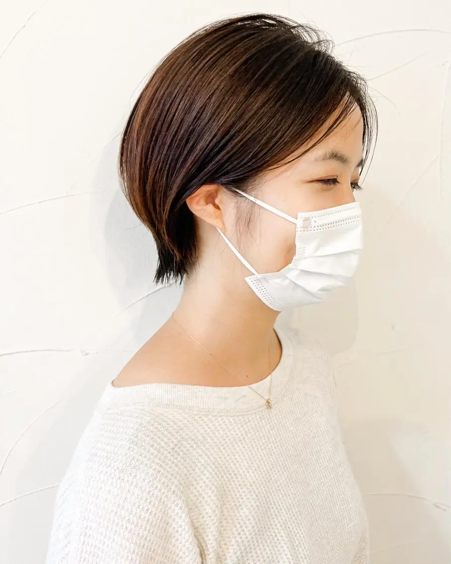 ショート カラー ショートヘア カット トリートメント 樋野 亮のヘアスタイル
