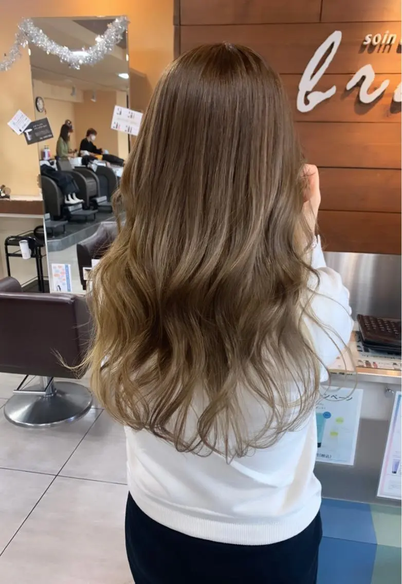 ロング カット ヘアカラー レイヤー/艶髪カラー 森本くるみのヘアスタイル