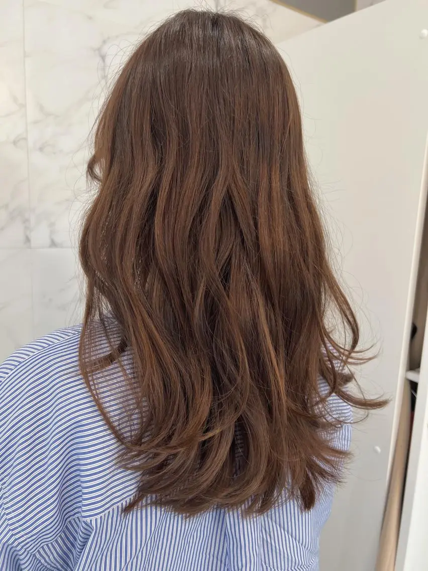 セミロング カラー ベージュカラー 後藤 卓哉のヘアスタイル