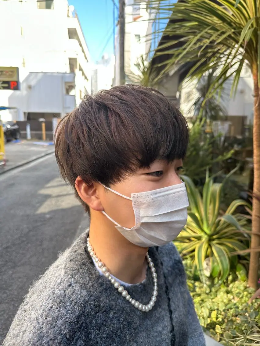 ショート カラー アッシュ パーマ職人 渡邊 優雅のヘアスタイル