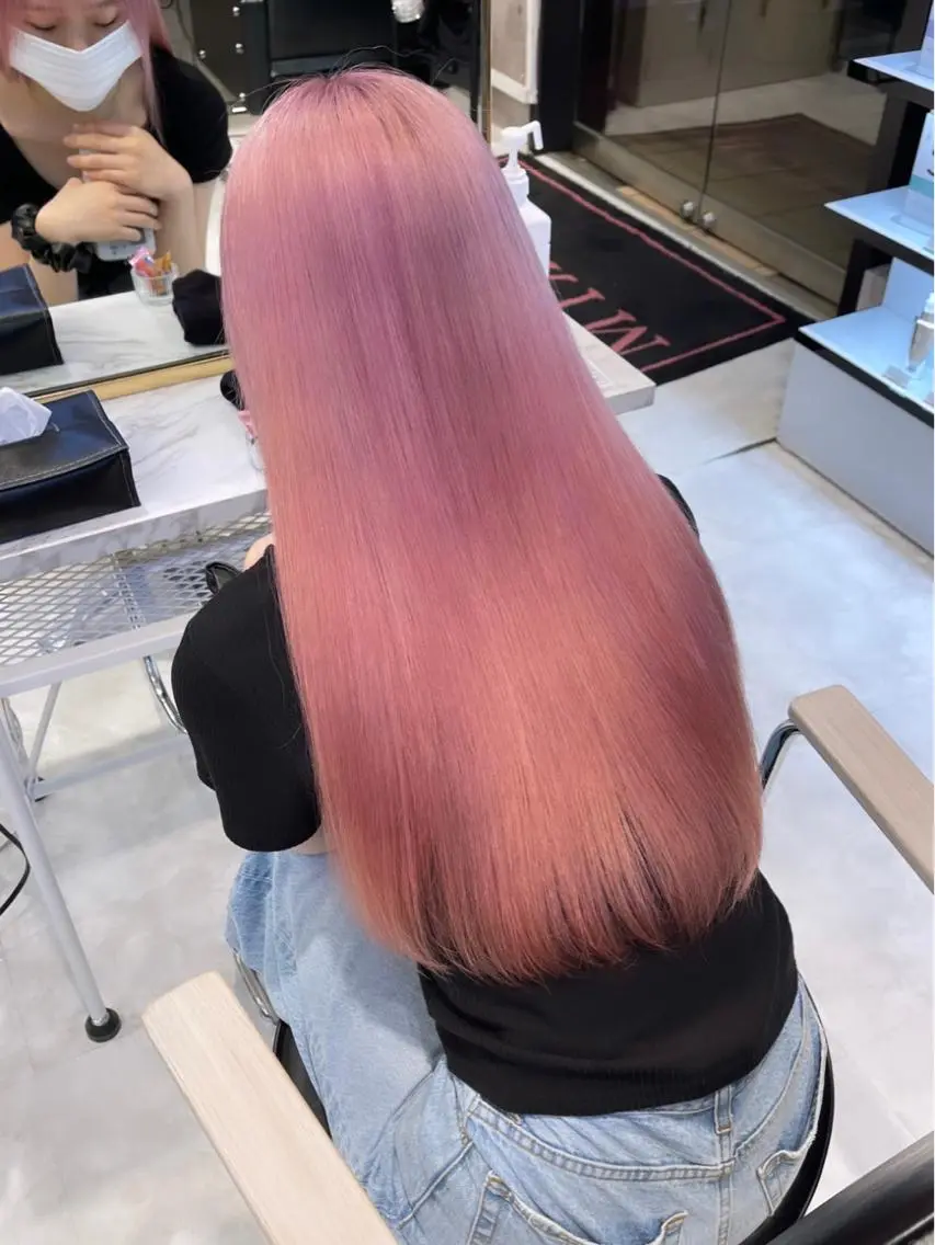 ロング カラー パーマ ヘアアレンジ メンズ キッズ ネイル マツエク・マツパ アイブロウ レイヤー/ダブル カラー/YURINAのヘアスタイル