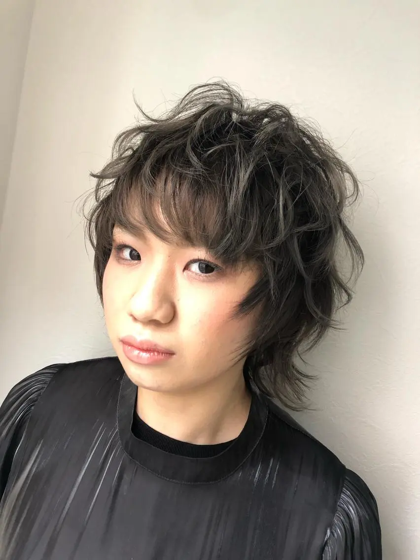ショート アッシュ レイヤーカット ウルフカット ウルフレイヤー 髪質改善　用賀美容院 比嘉　廣樹のその他イメージ