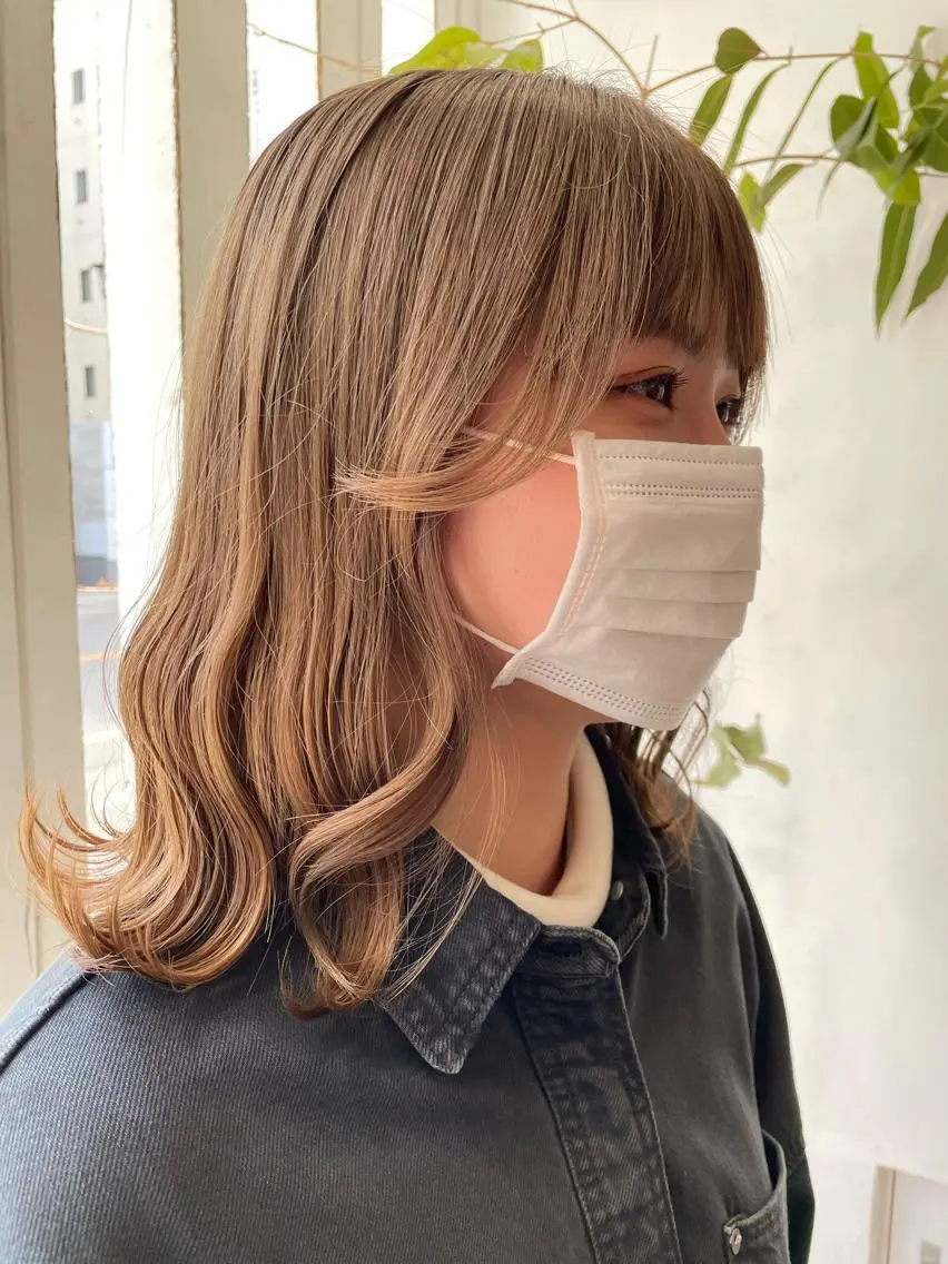 ミディアム カラー 【店長】インナー指名 No.1戸塚優思のヘアスタイル