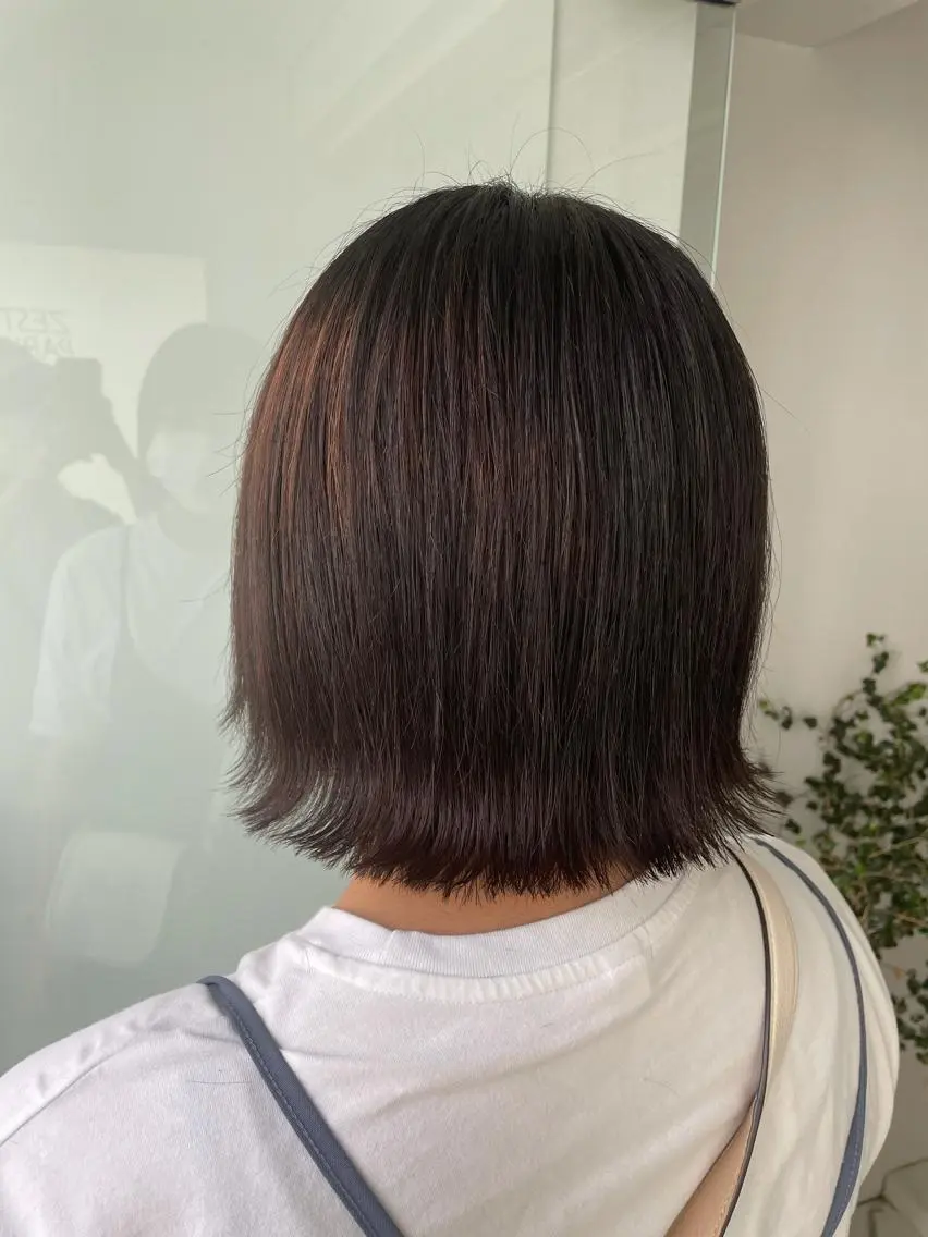 ミディアム カット デザインカラー 🎀REINA🎀のヘアスタイル