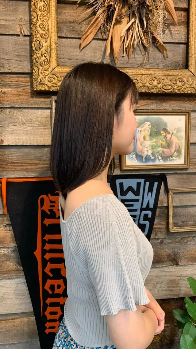カラー ブラウンカラー ナチュラルブラウン 飯田 ほのかのヘアスタイル