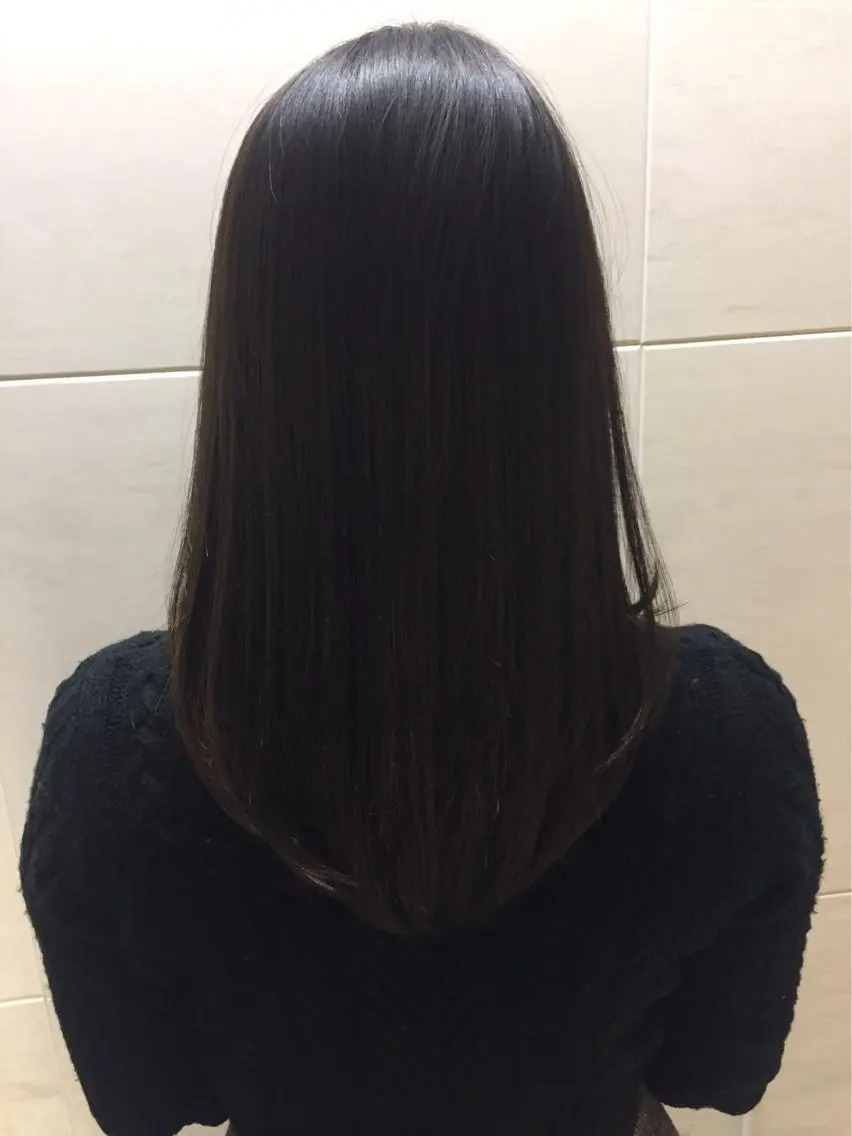 セミロング カラー 透明感カラー イルミナカラー カット ヘアカラー 縮毛矯正 トリートメント 髪質改善🌈縮毛矯正 荻原 達矢のヘアスタイル