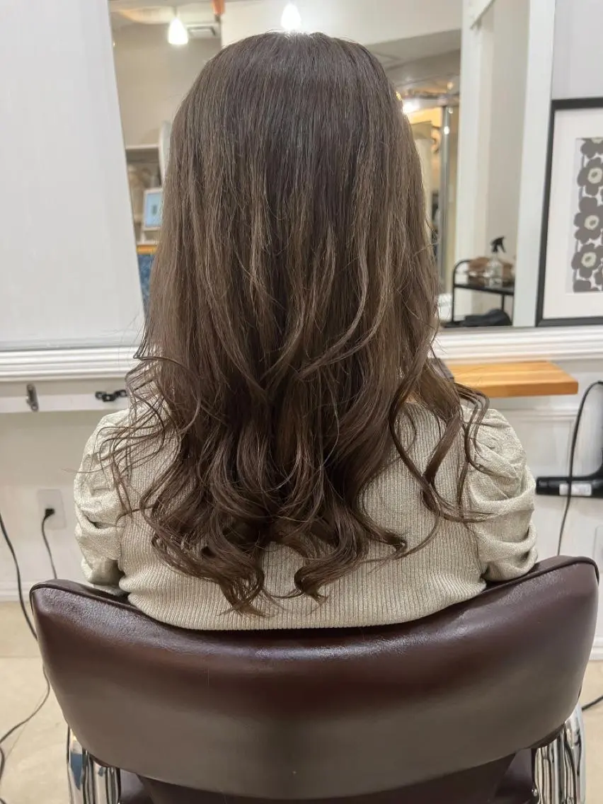 ロング ヘアアレンジ カット パーマ トリートメント リルウヘアー 天王寺のヘアスタイル