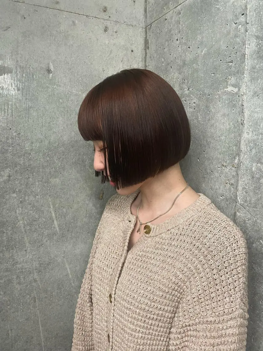 ミディアム カット 佐伯 和佳のヘアスタイル