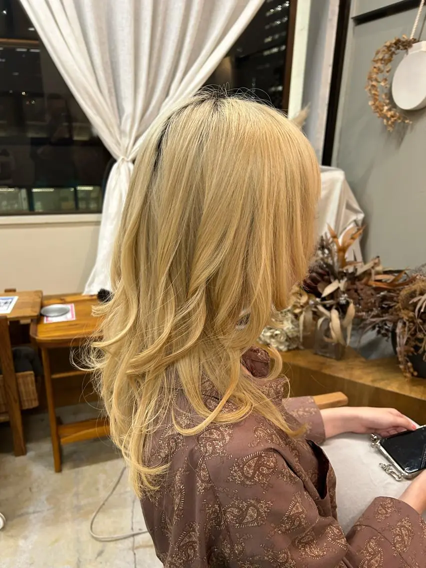 セミロング ウルフカット カット ヘアカラー トリートメント 名古屋/久屋大通 /不破新のヘアスタイル