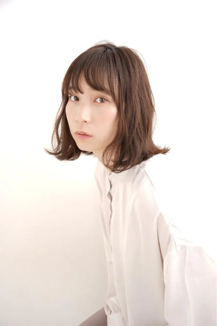 ミディアム カラー 髪質改善縮毛矯正 美容師✂️山崎竜二のヘアスタイル