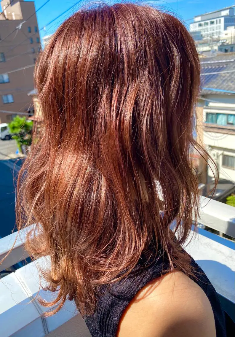 セミロング カラー ヘアアレンジ unpeuhair/ 宮岡　光希のその他イメージ