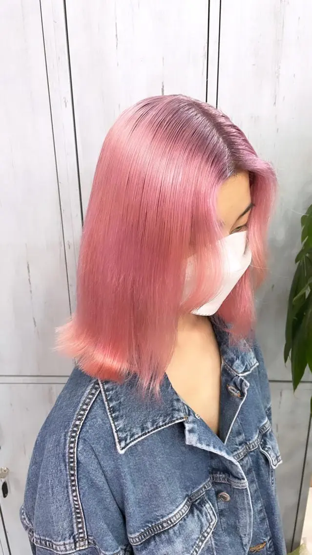 セミロング カラー 町田ブリーチデザイン 🌈MANATOのヘアスタイル