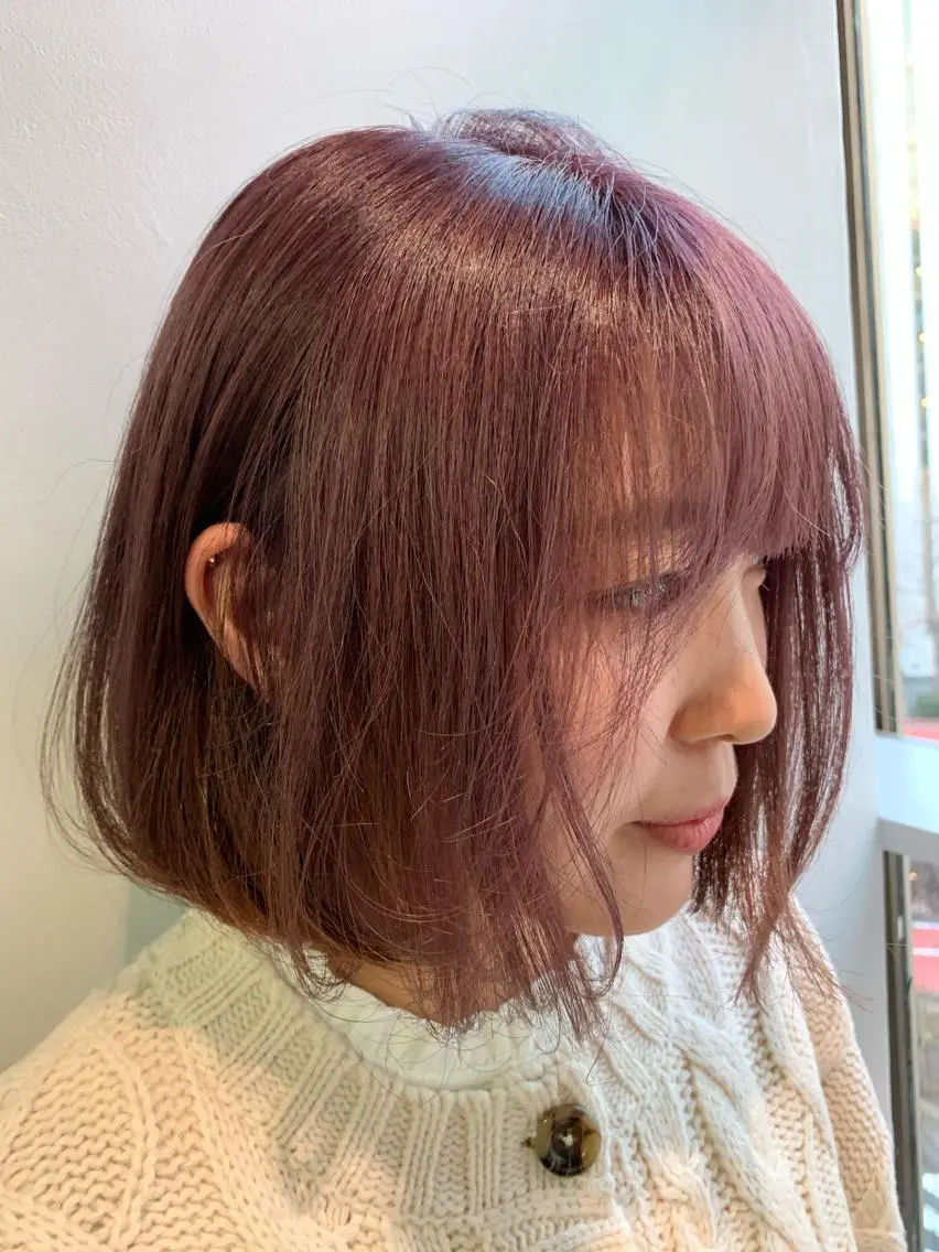 ミディアム カラー カット ヘアカラー トリートメント ヘアセット 🍃柔らか透け髪 /表参道/瑞希🍃のヘアスタイル