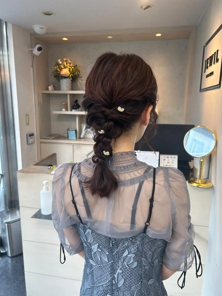 セミロング ヘアアレンジ 渋谷/ 縮毛矯正/AYAのヘアスタイル